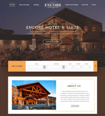 hotel web design